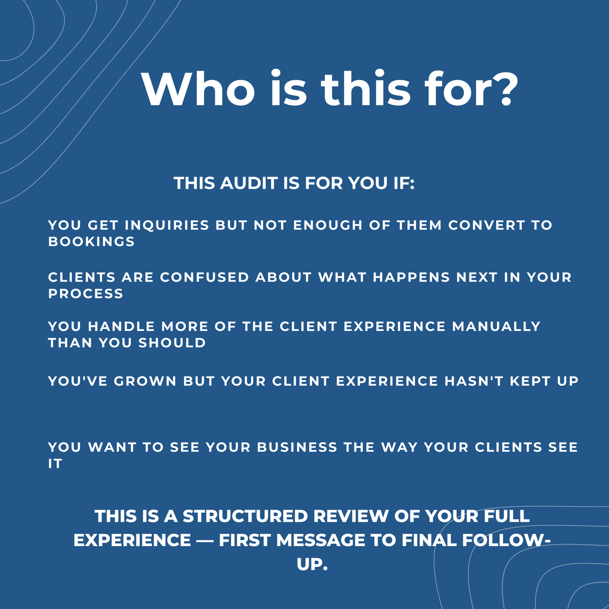 The Client Journey Audit