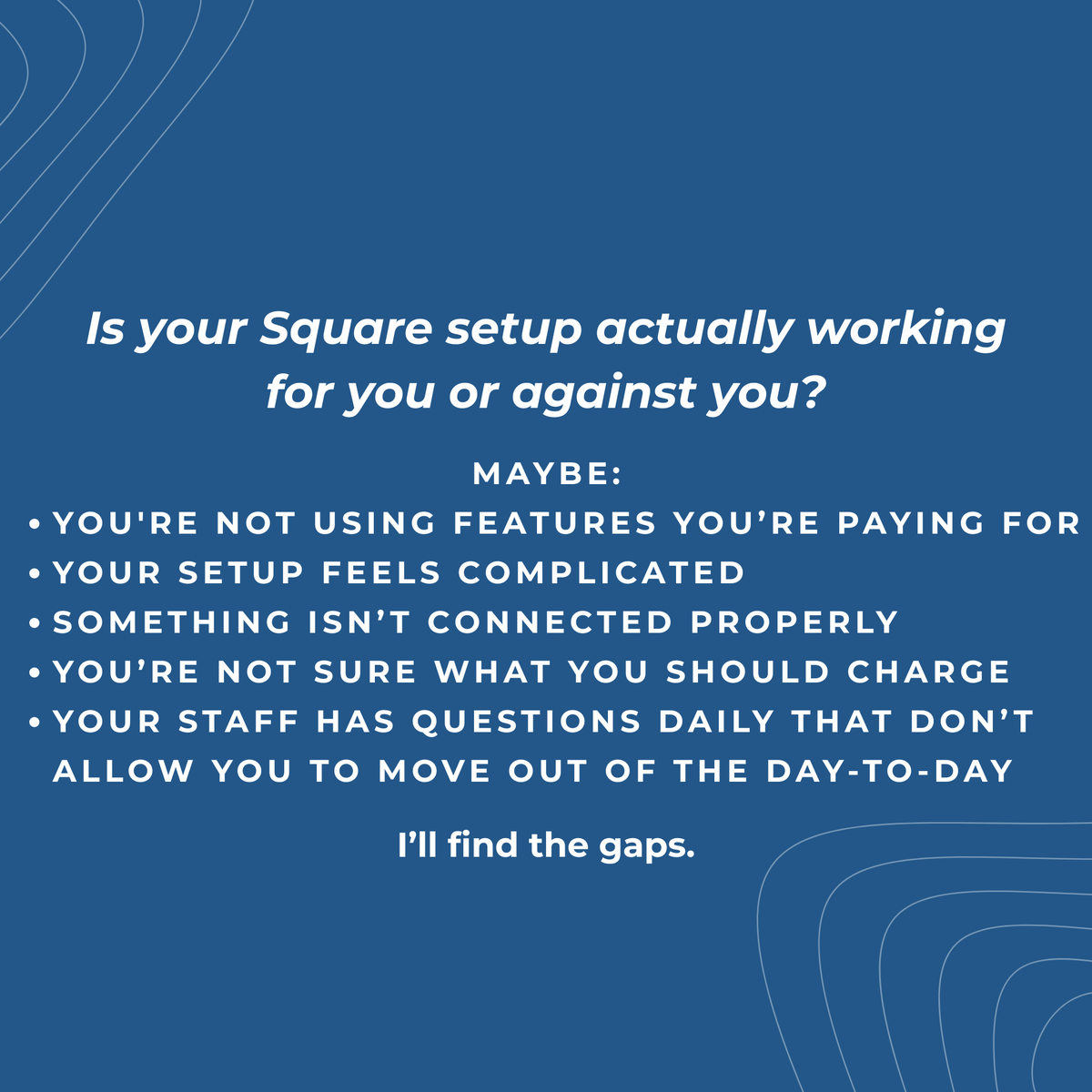 Square Setup Audit